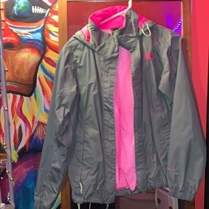 North face rain coat